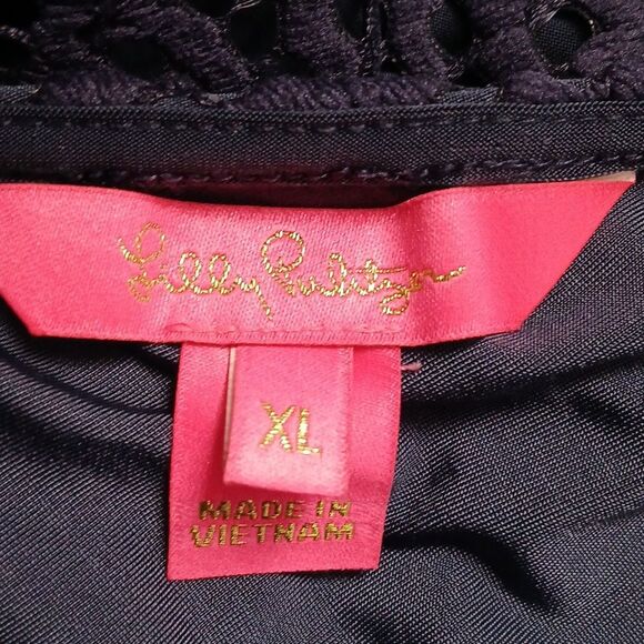 Lilly Pulitzer Navy Blue Parigi Skort Romper Size XL NWOT - Picture 7 of 8